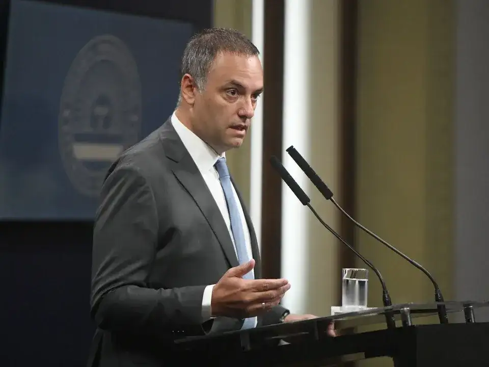El jefe de Gabinete, Manuel Adorni.