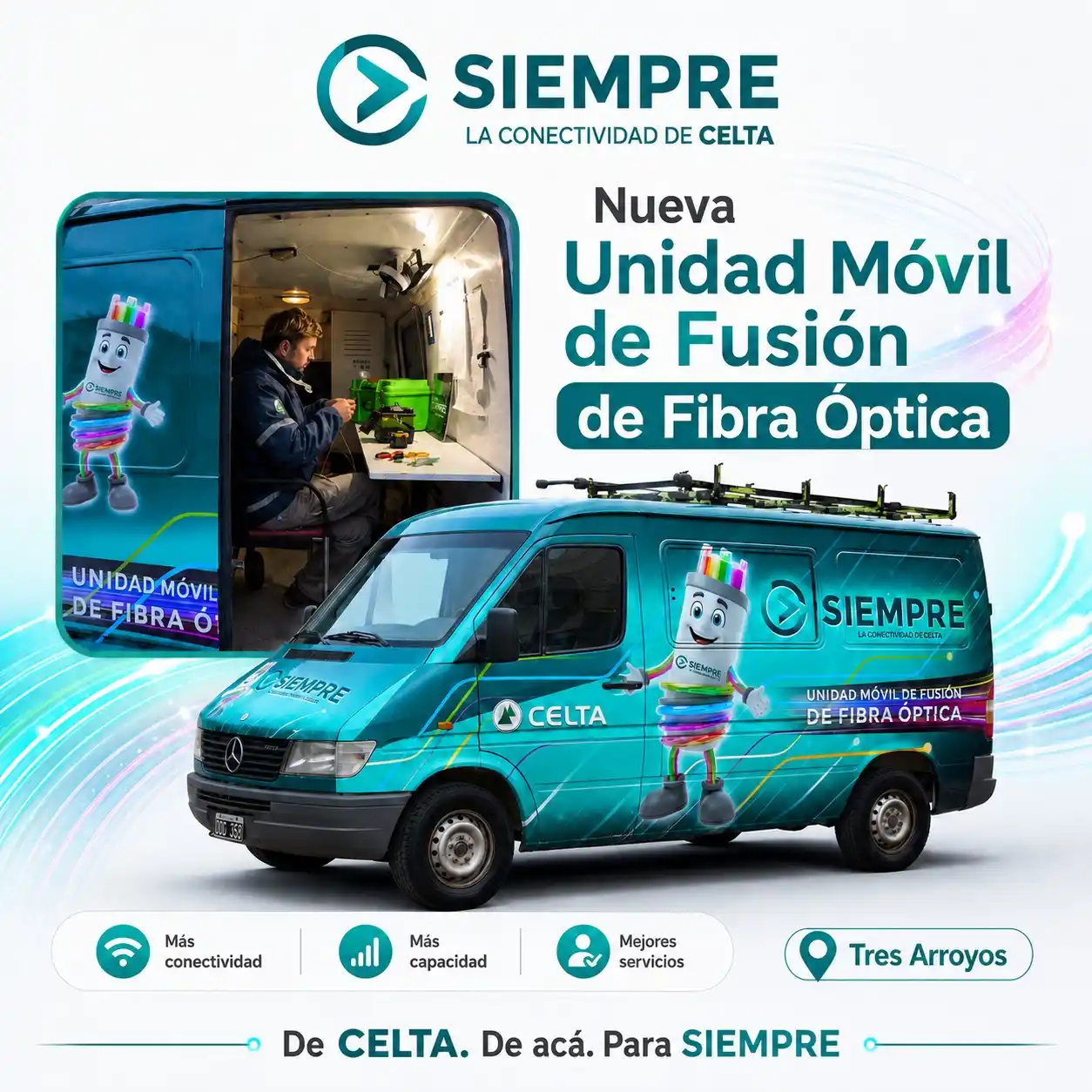 SIEMPRE puso en funcionamiento su renovada Unidad Móvil de Fusión de Fibra Óptica