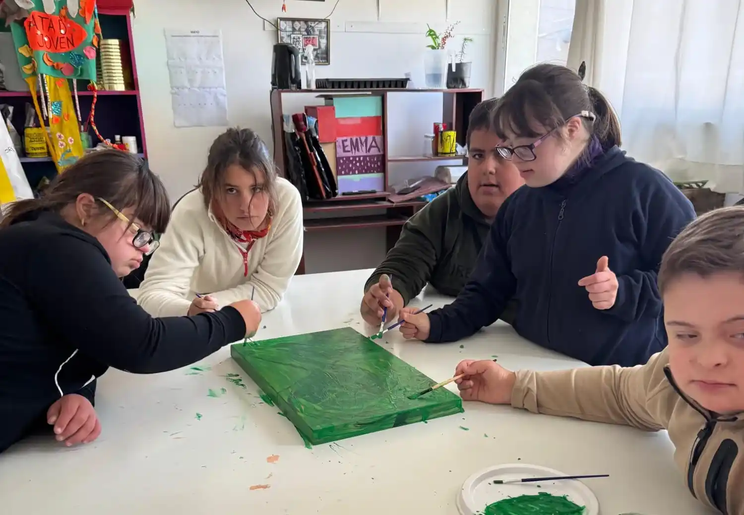 Los estudiantes de ATAD, en pleno trabajo.