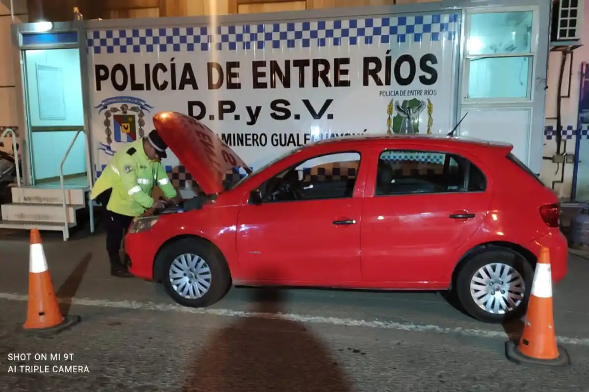 Secuestraron un auto en el puesto caminero de Gualeguaychú: los motivos