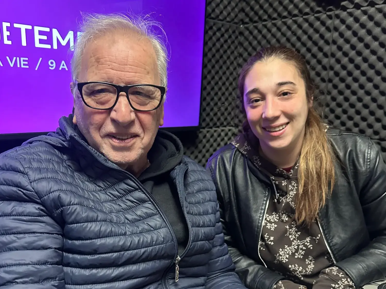Antonio Pereyra y Jorgelina Serrano. Durante su paso por Ecos Radio