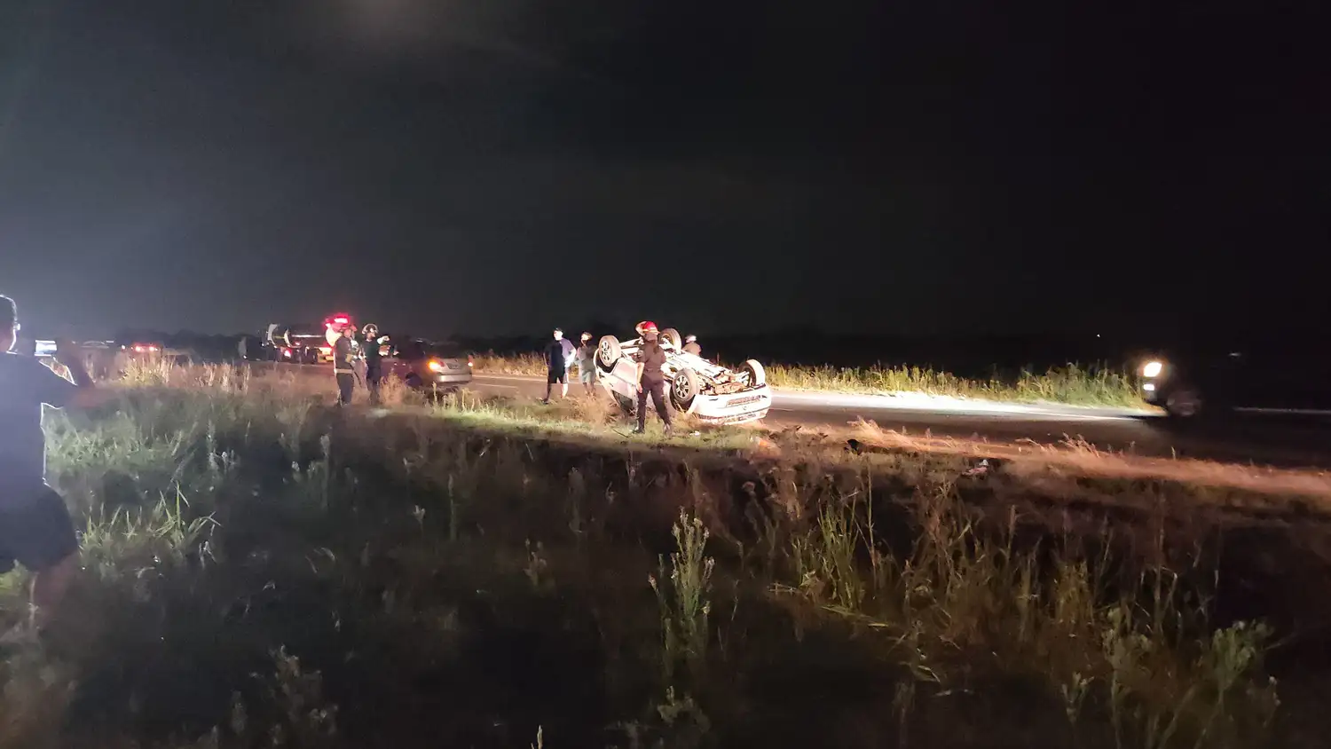 accidente choque noche ruta 34 policia bomberos susana siniestro vial - 1