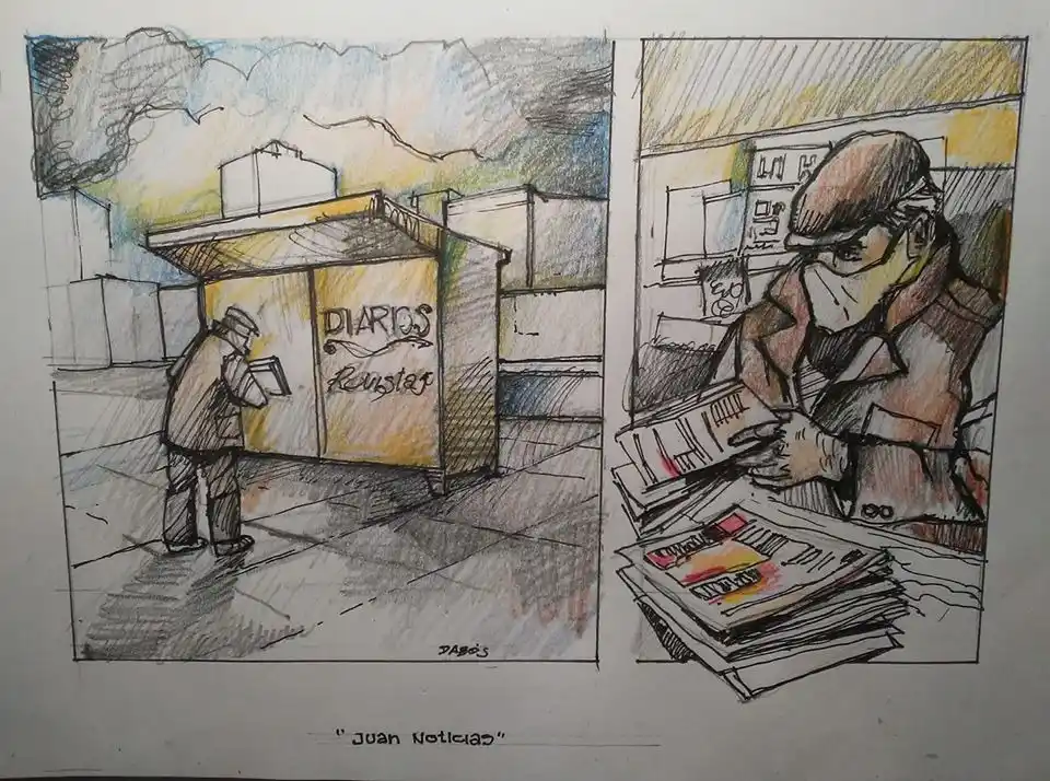 Jorge Dabos ganó una mención en un concurso virtual de arte