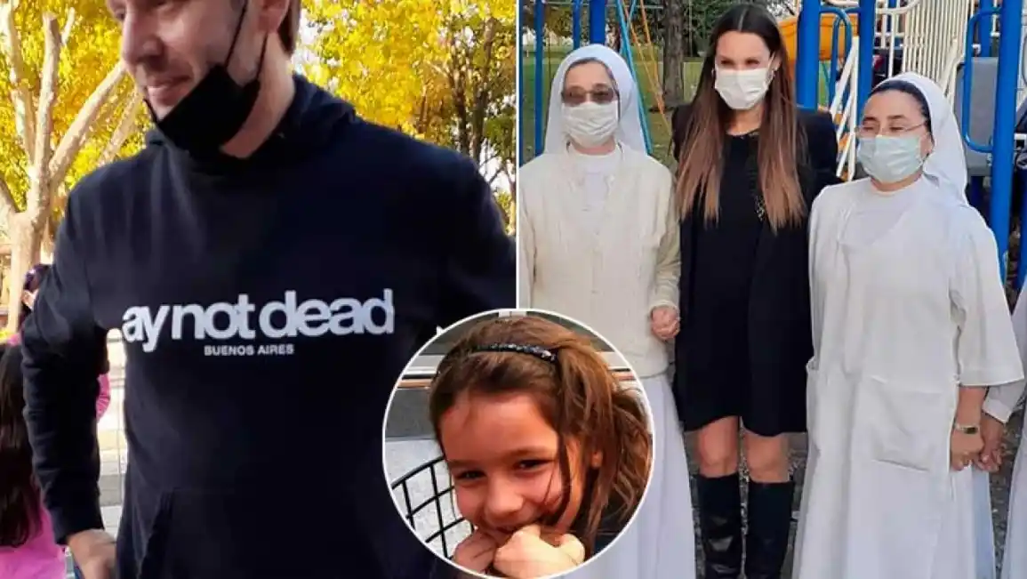  Vicuña acompañó a Pampita y sus hijos en el homenaje a Blanca