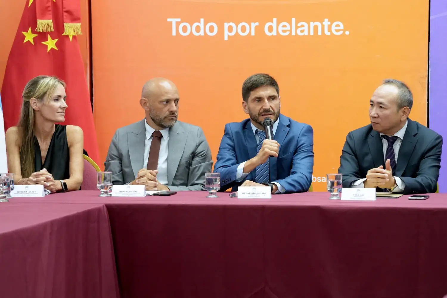 Pullaro se reunió con el gobernador chino en Argentina
