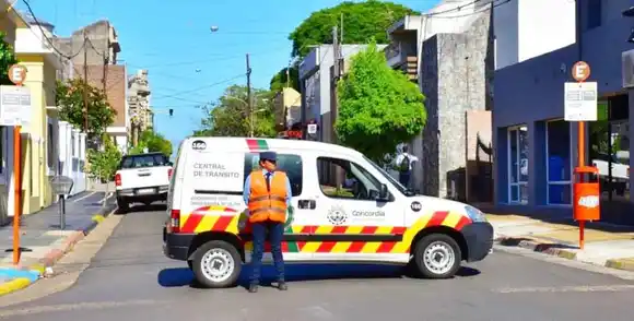 Interrupción de circulación vehicular