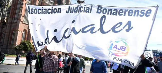 Judiciales bonaerenses adhieren al paro nacional
