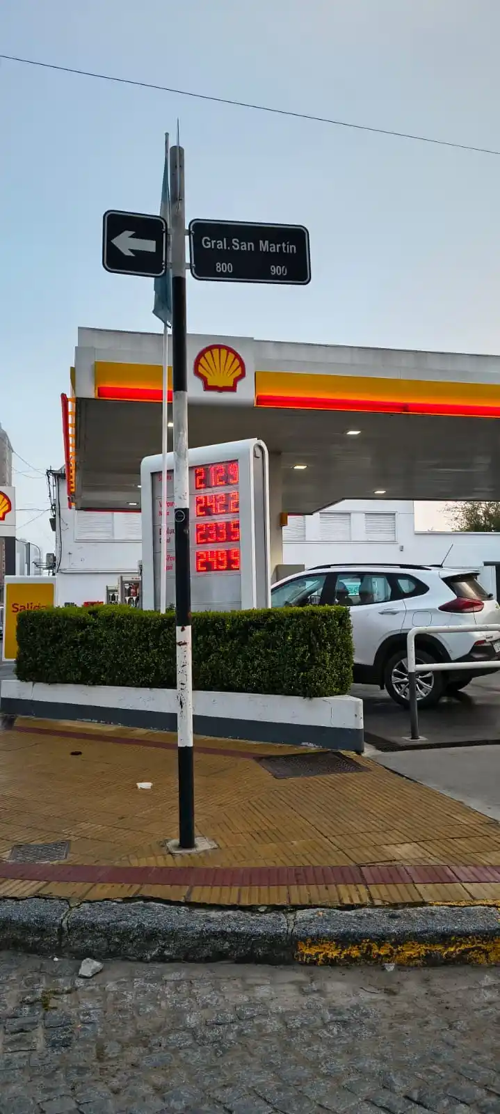 aumento nafta Shell mayo