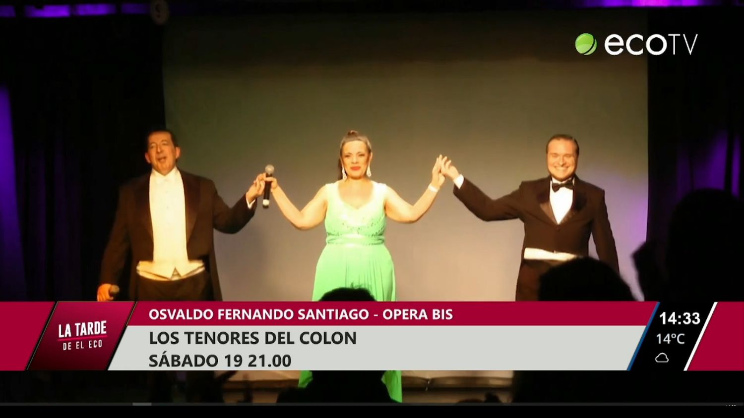 Opera Bis, los tenores del Colón llegan a Tandil