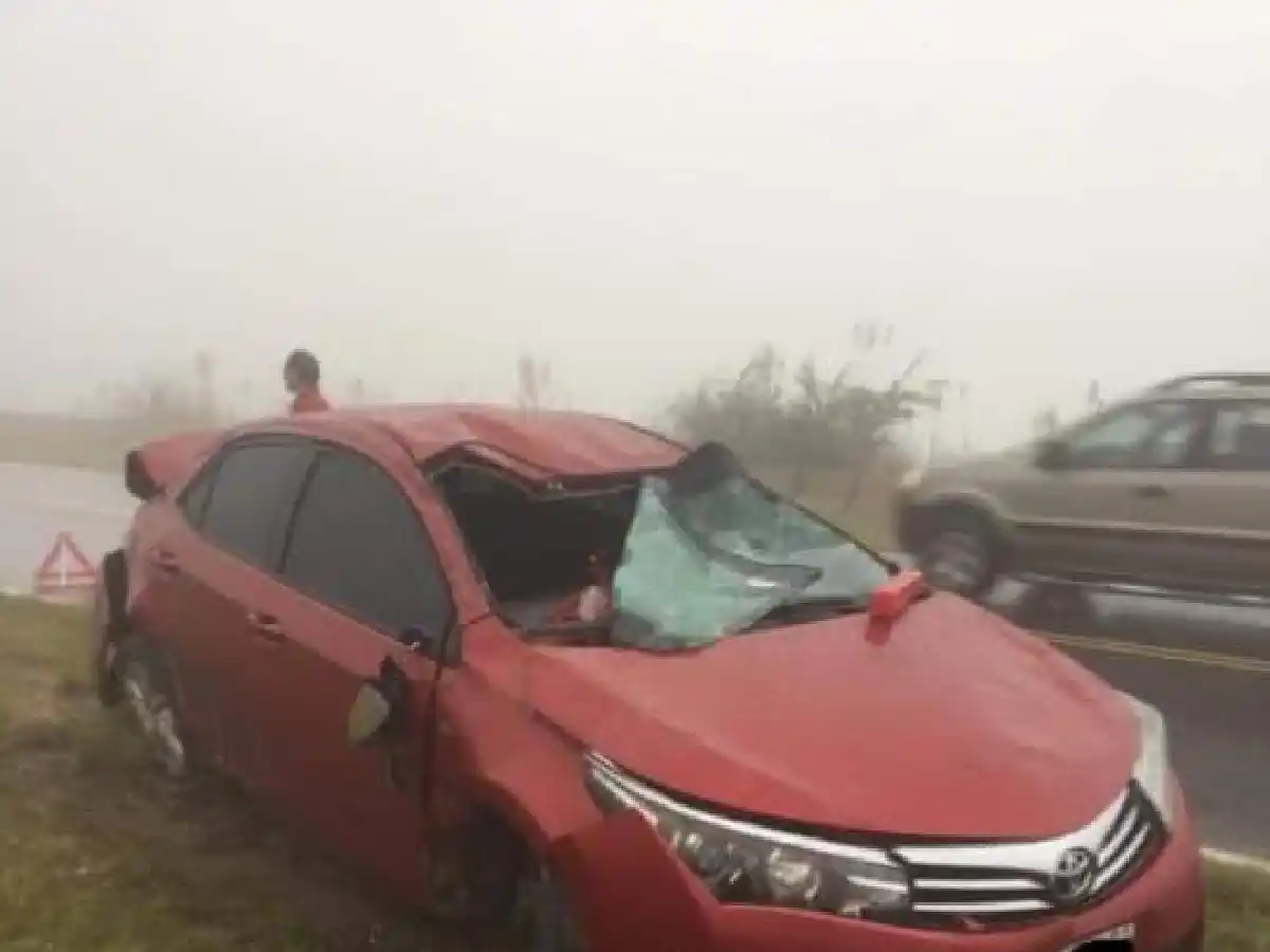 Conductor de San Francisco protagonizó un accidente en las Altas Cumbres