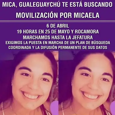 Gualeguaychú también marcha para que aparezca Micaela