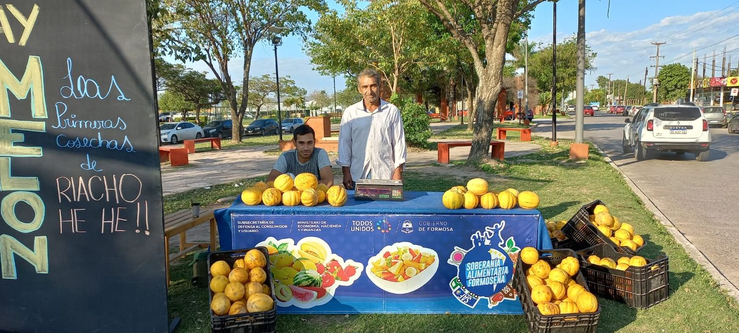 Desde Riacho He Hé llegan las primicias de melones