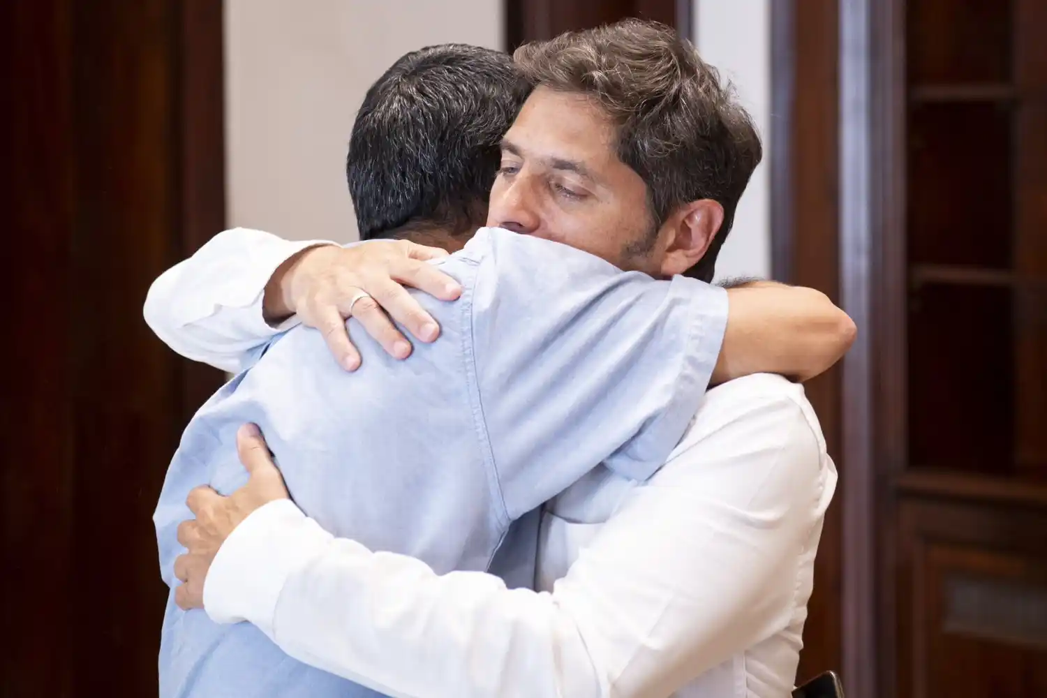 Kicillof recibió a Ramón en Casa de Gobierno.