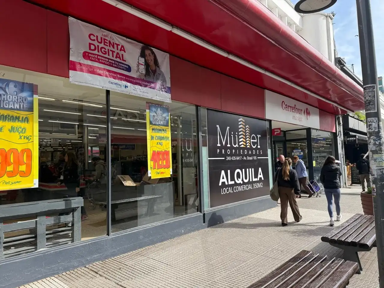 Carrefour de calle 9 de Julio se reconvierte por el alto alquiler y la baja en las ventas.