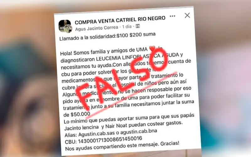 Familiares de Uma advierten por campaña solidaria falsa