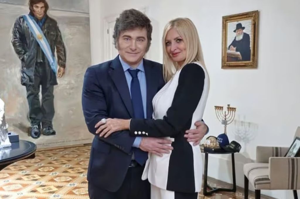 Javier Milei y Amalia González