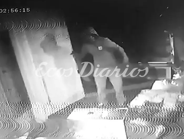 Vaciaron un comercio y los ladrones quedaron filmados