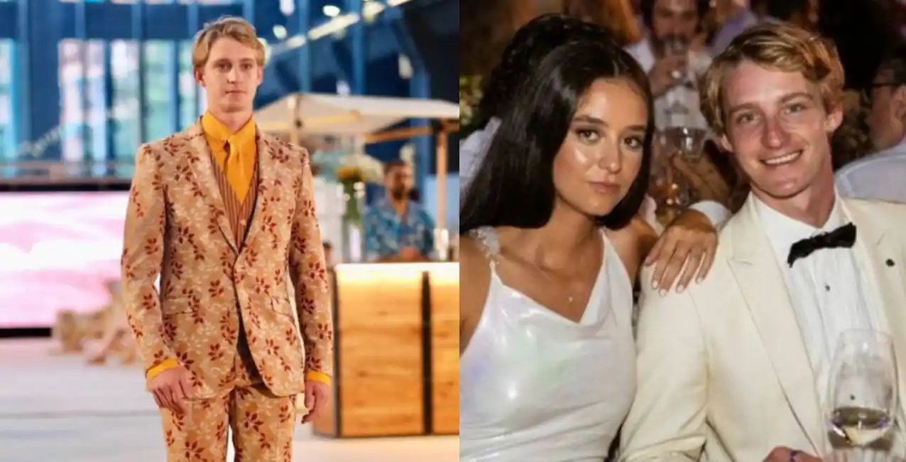 El joven acaparó toda la atención con su look