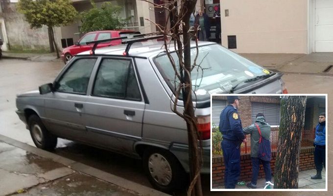 Entró a robar a un auto y fue detenido a pocas cuadras del lugar 