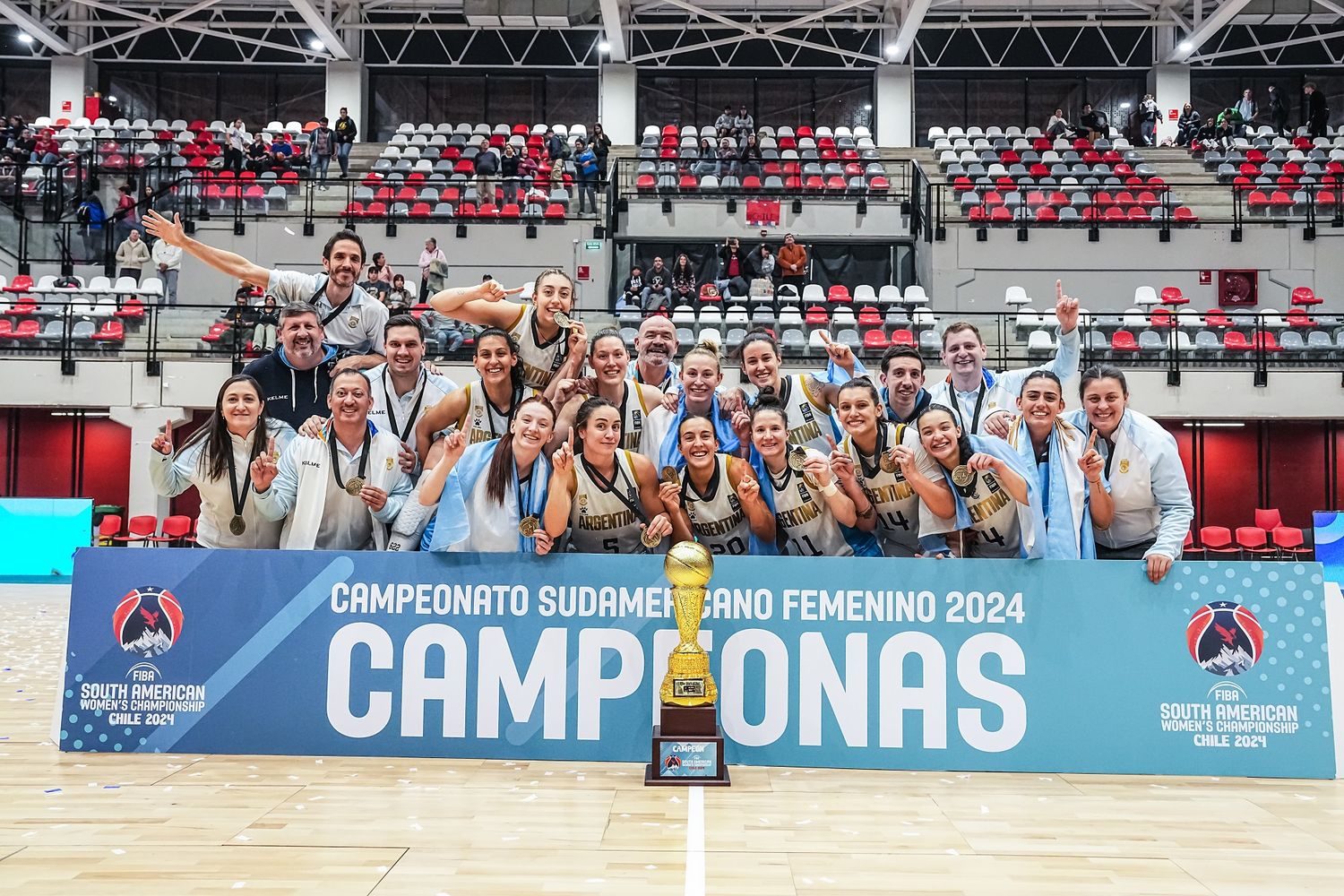 Histórico campeonato para las chicas en Chile. Foto: CABB