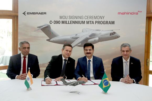 El «Contrato del Siglo»? Embraer y Mahindra se asocian para promover el C-390 Millennium en la India
