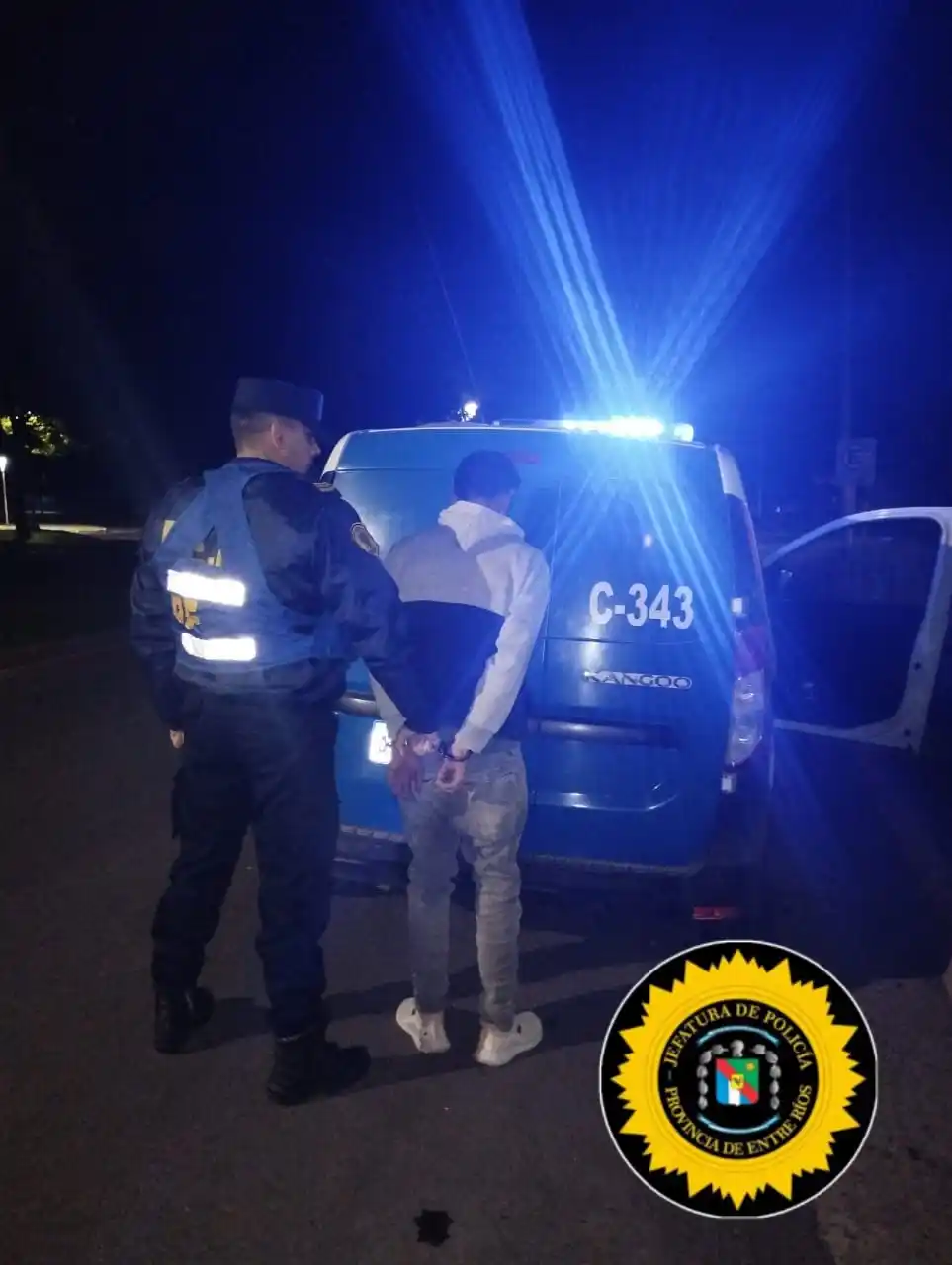 Detención en Crespo por incumplimiento de restricción de acercamiento