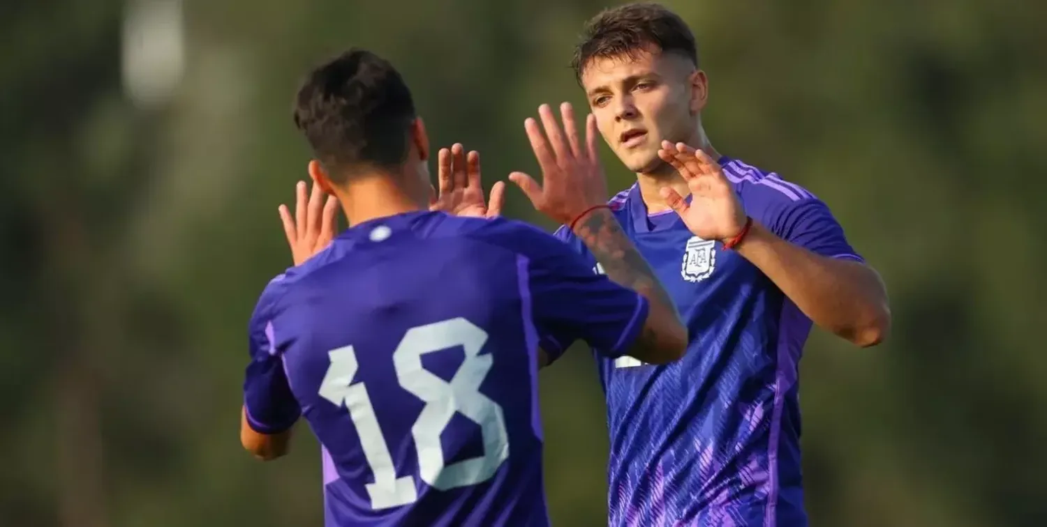 En la previa mundialista, la Selección Argentina Sub 20 le ganó 4 a 0 a República Dominicana