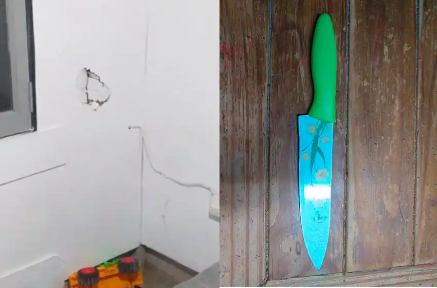 Amenazó de muerte a su ex con una cuchilla: detenido