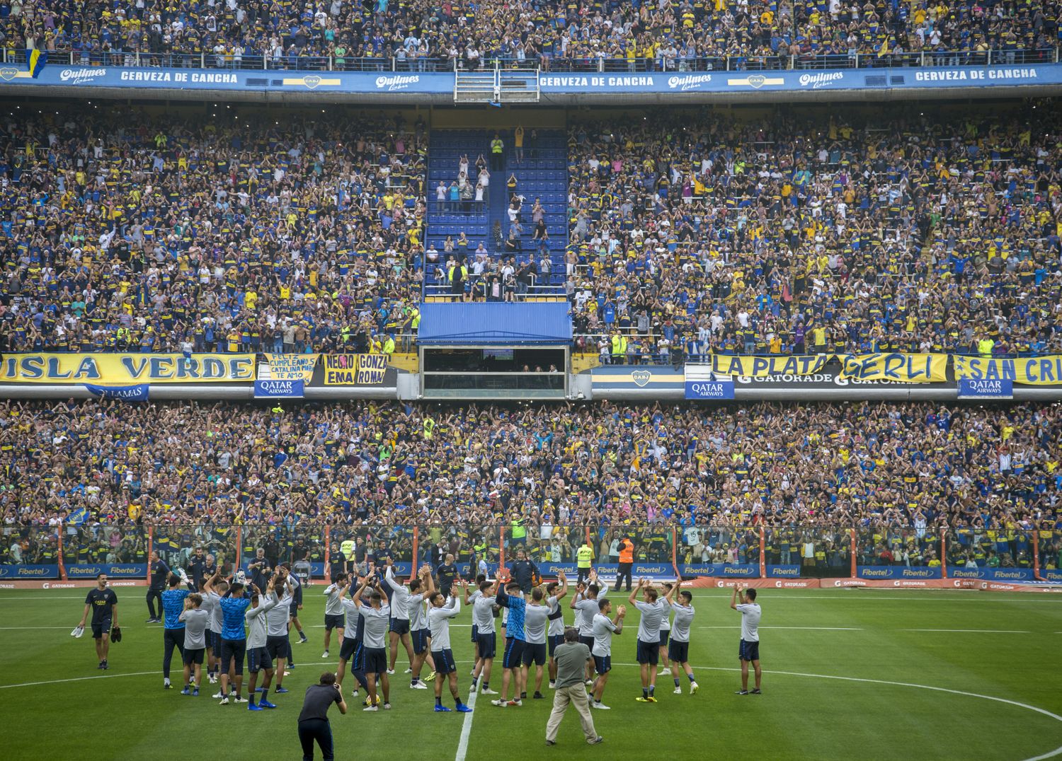 La llegada de Boca al hotel en Madrid