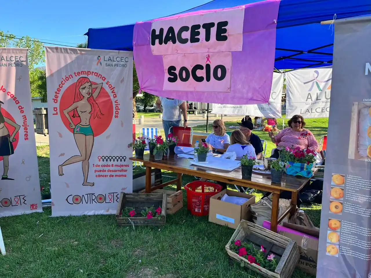 LALCEC San Pedro celebró el Día Mundial del Cáncer de Mama con actividades de concientización en el Paseo Público - 10