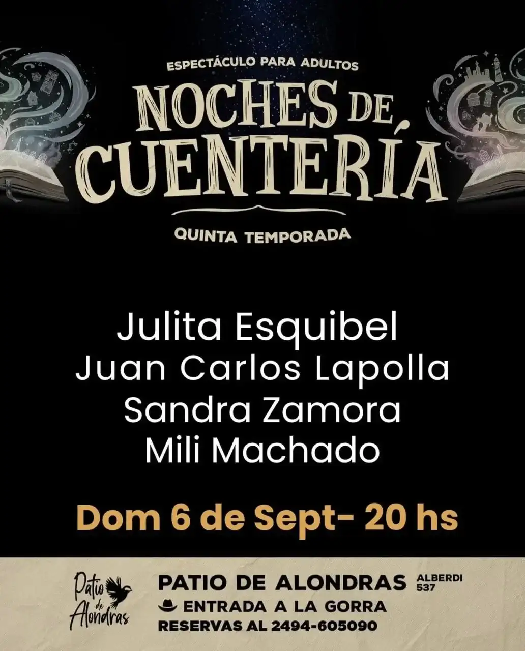 Flyer del evento compartido en redes sociales.