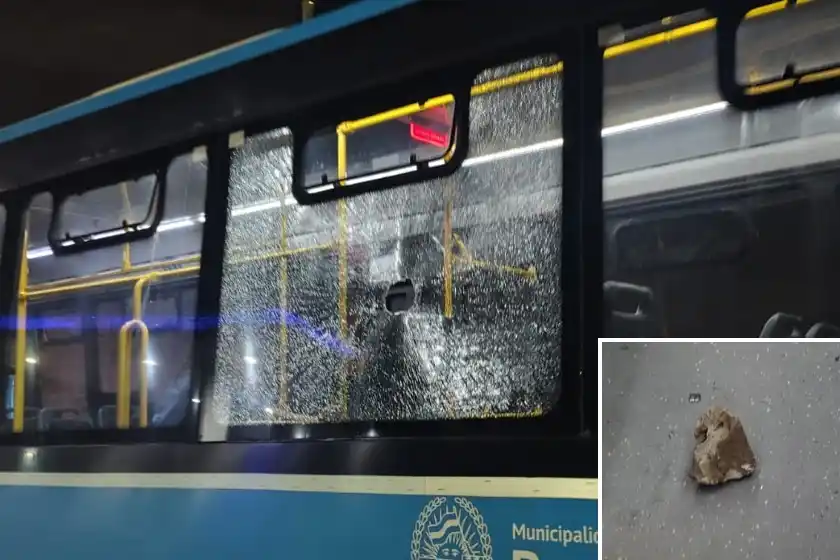 Colectivo atacado en zona sudoeste.