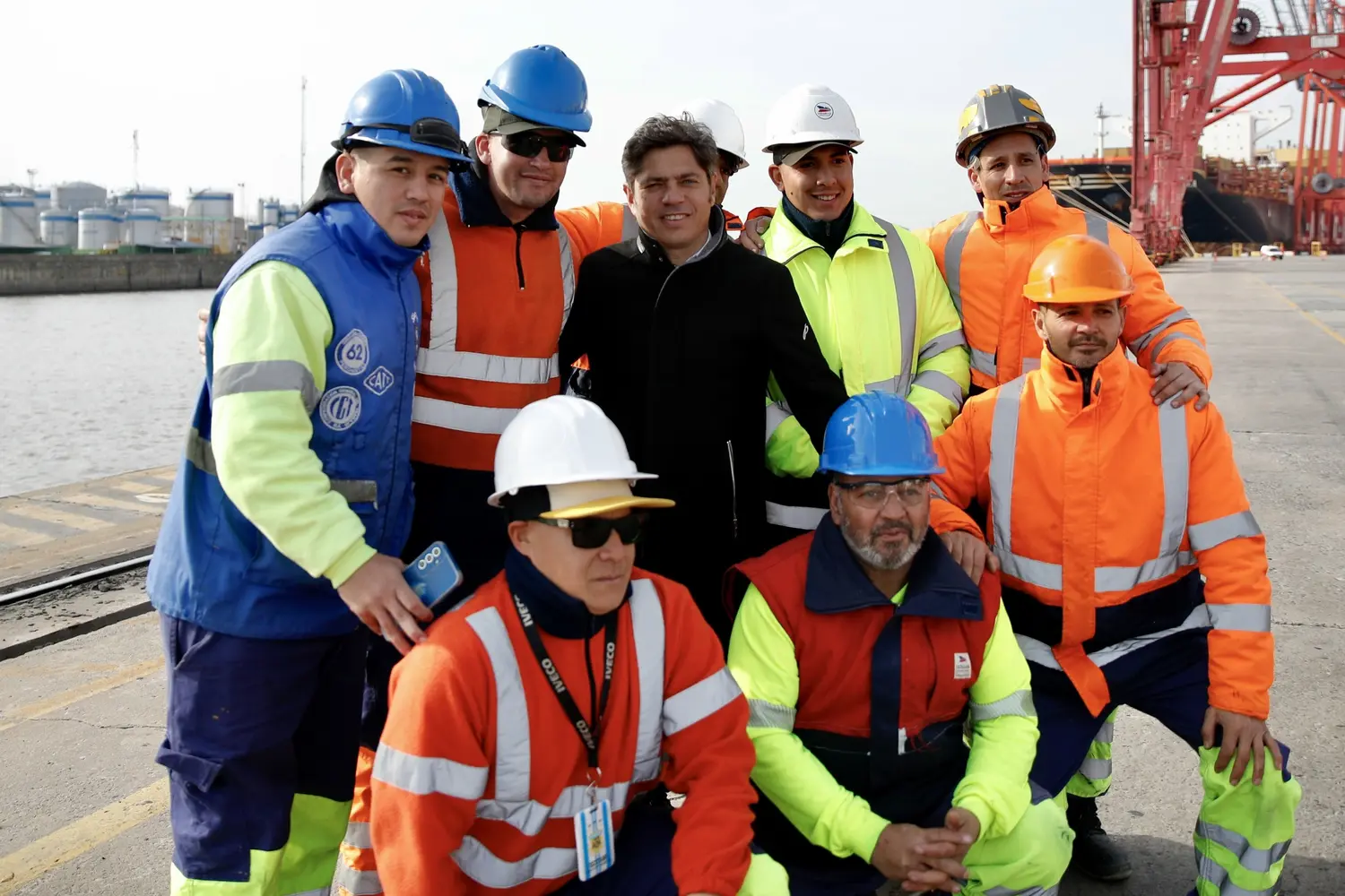 Kicillof en Puerto Dock Sud