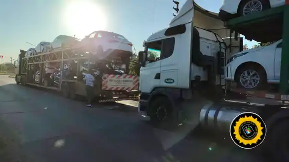 Accidente sin heridos graves en Ruta 18: un auto impactó contra el guardarraíl