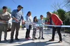 Se inauguró pavimentación de calle Schiaffino