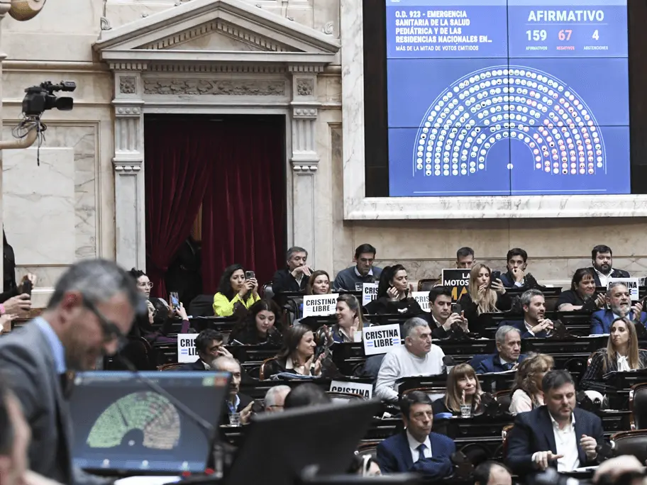 Rechazaron el veto de Milei a la ley de emergencia en discapacidad en Diputados.