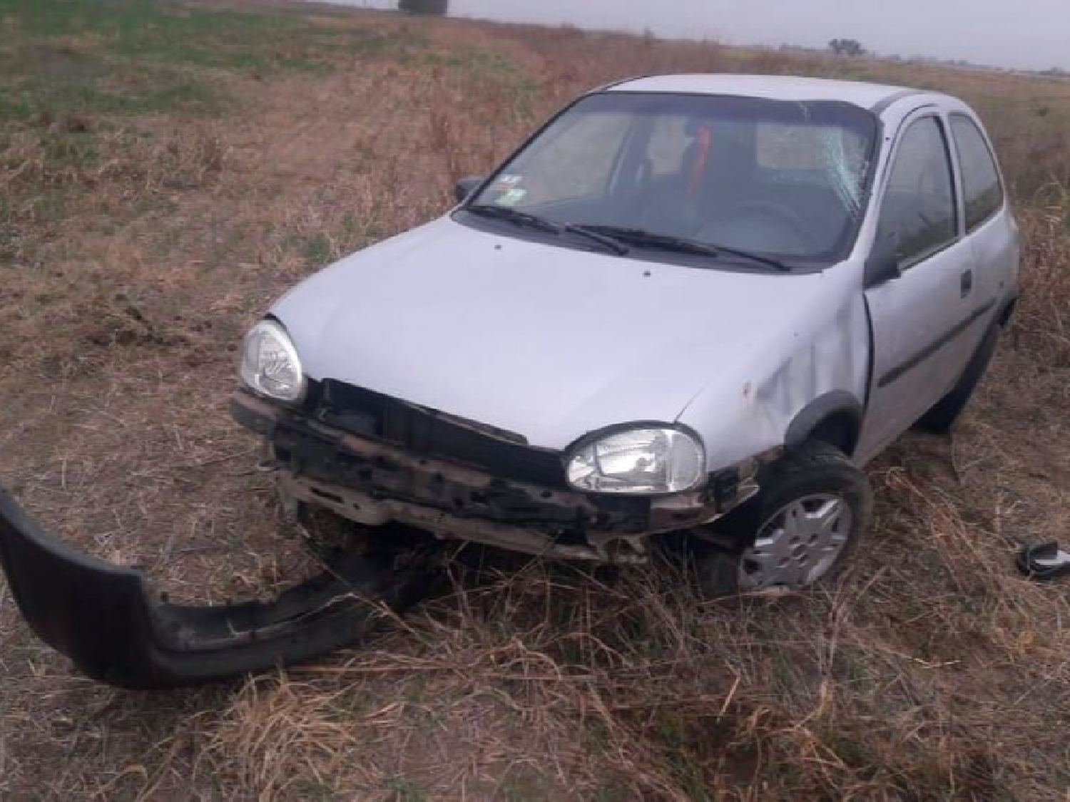 Vecina de Brinkmann se accidentó en la ruta 1