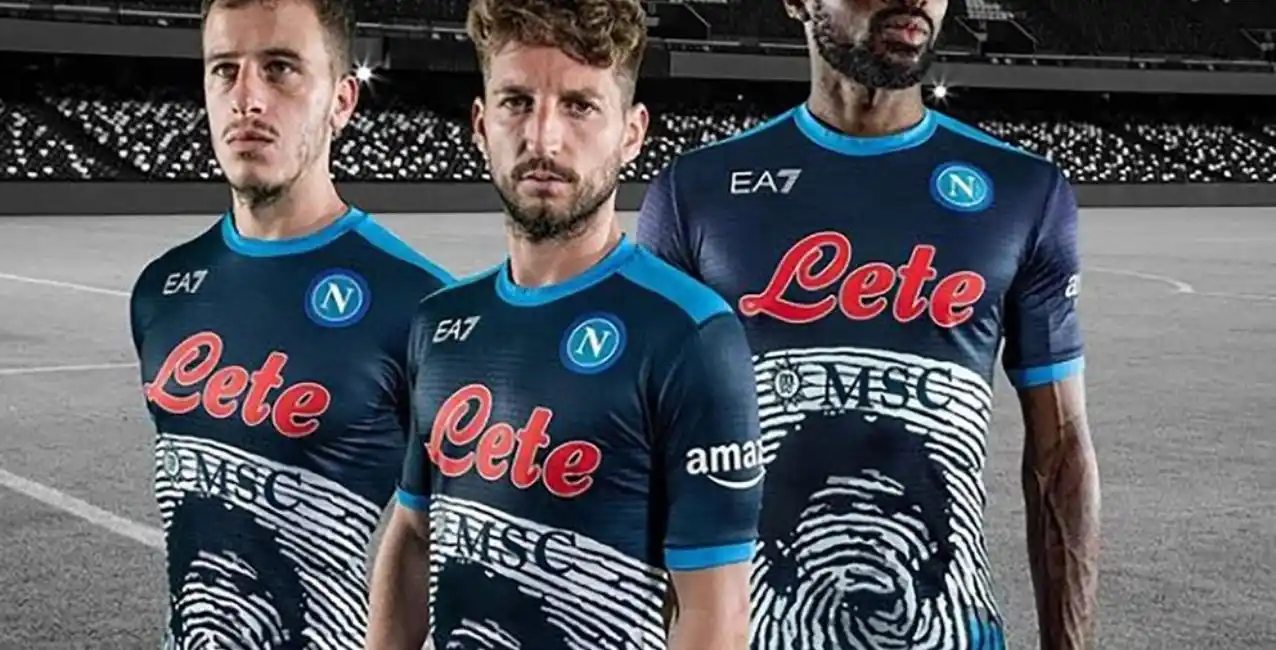 Napoli usará una nueva camiseta para homenajear a Diego Maradona