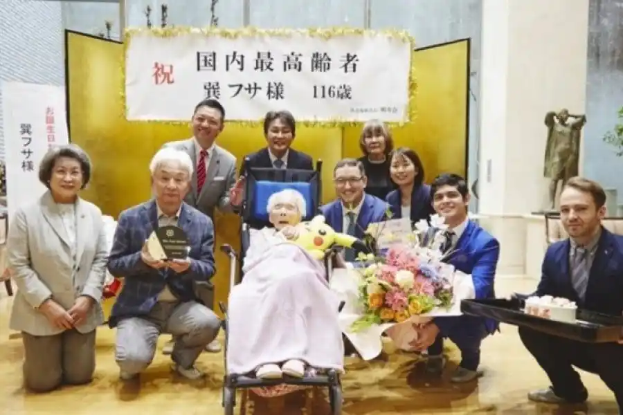 A los 116 años, murió la persona más longeva de Japón