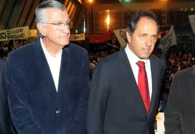Scioli visita a Gioja en el marco de la Fiesta Nacional del Sol en San Juan