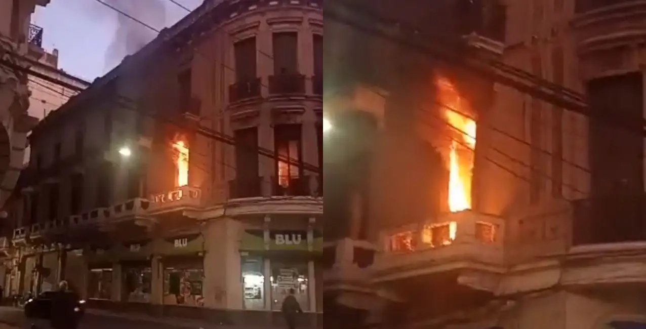 Rosario: se incendió un edificio en pleno centro por causa de un cigarrillo