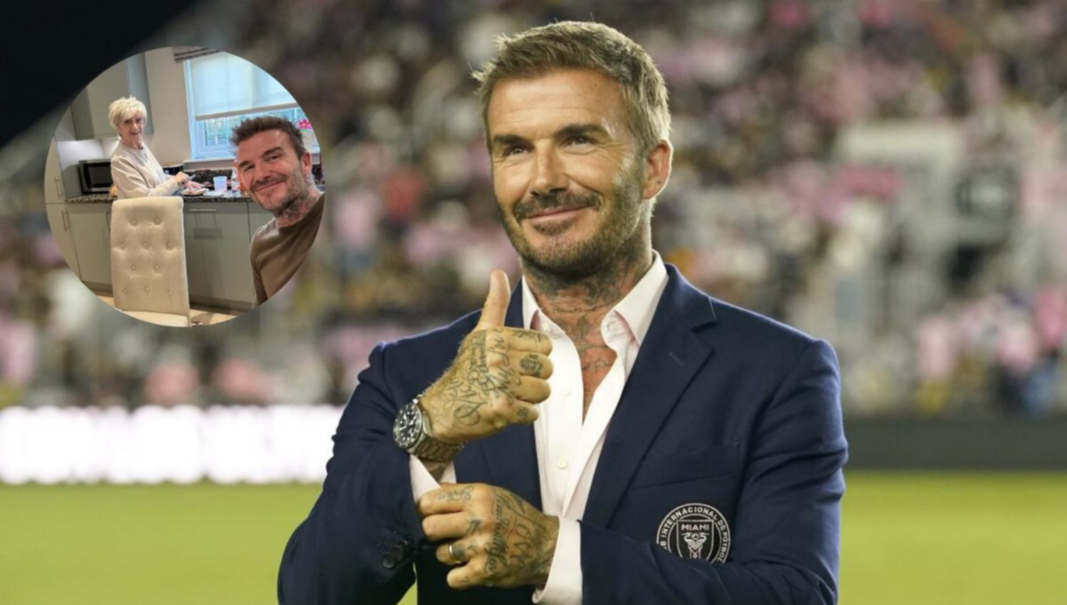 David Beckham publicó unas fotos realizando tareas domésticas con su famila