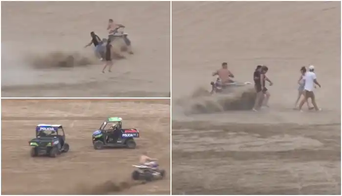 Video: Sigue la inconsciencia y el descontrol en Pinamar con los cuatriciclos