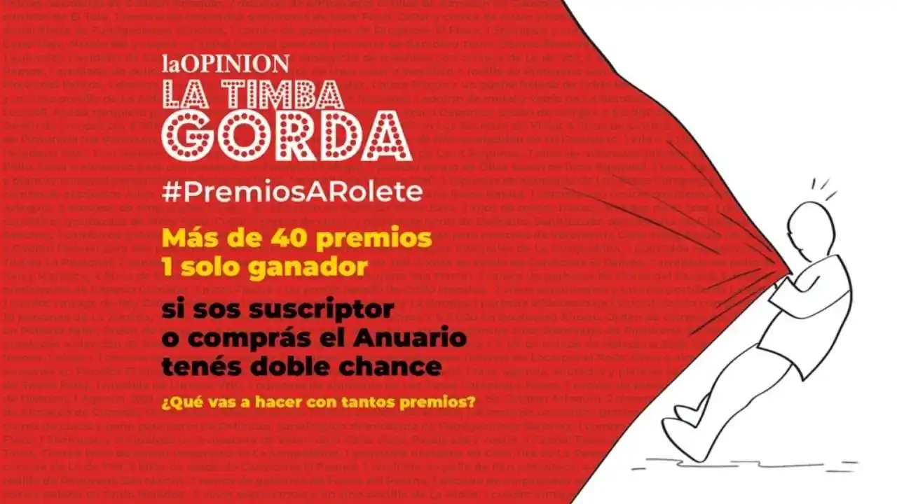 Fin de año con La Timba Gorda de La Opinión: participá por más de 40 premios