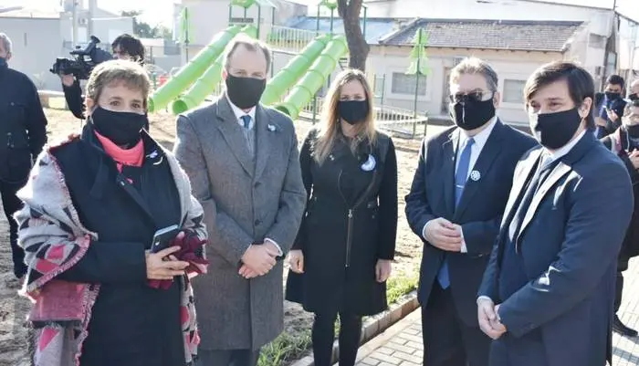 Bordet y Francolini recorrieron las obras de renovación y  mejoras en Plaza Rural