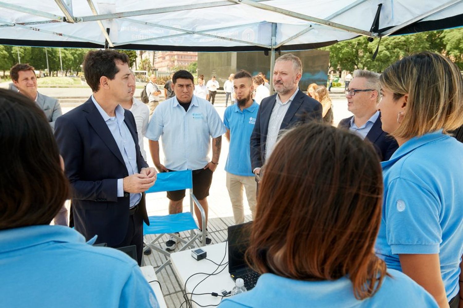 Wado de Pedro en el lanzamiento de la campaña