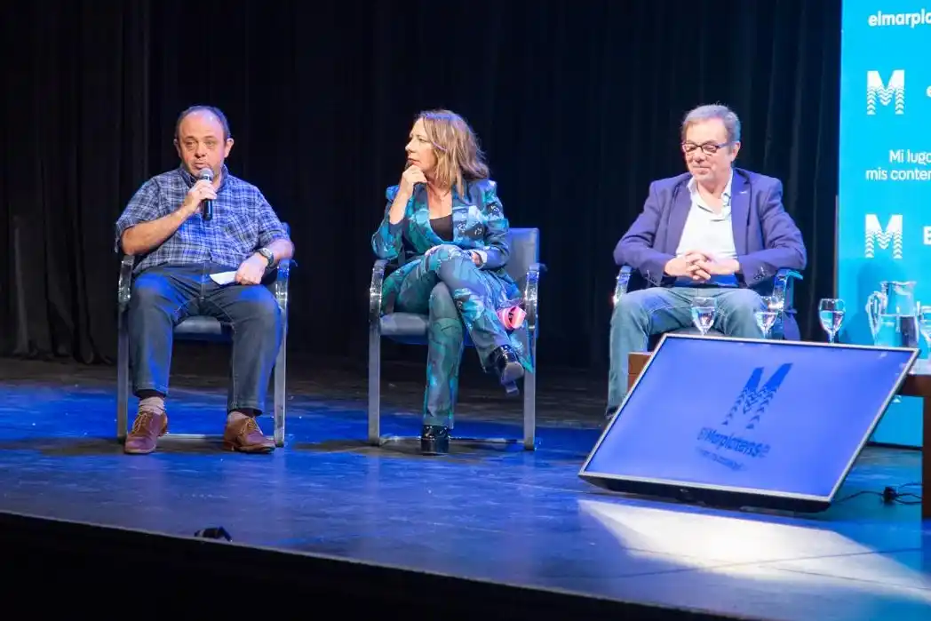 Melo participó del "Diálogo Abierto" organizado por El Marplatense.