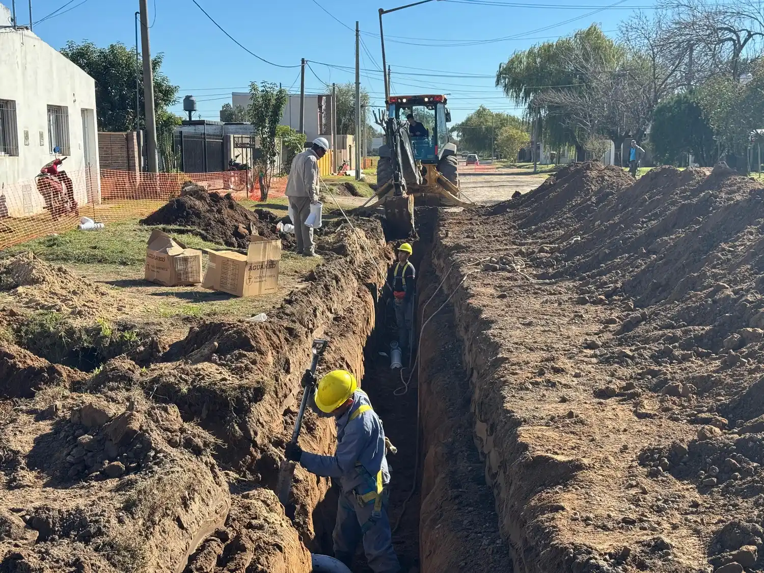 Los trabajos continúan a paso firme.