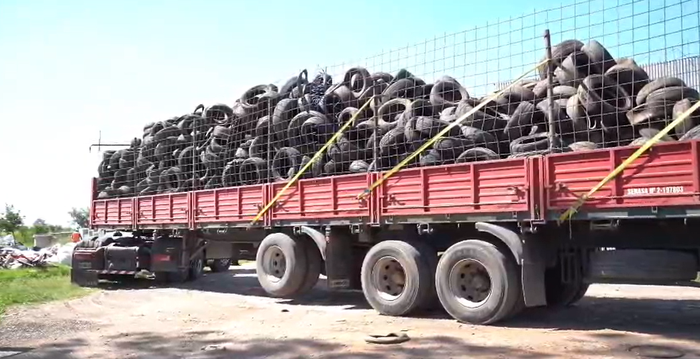 Cuarto envío de neumáticos al CEAMCE para su recuperación