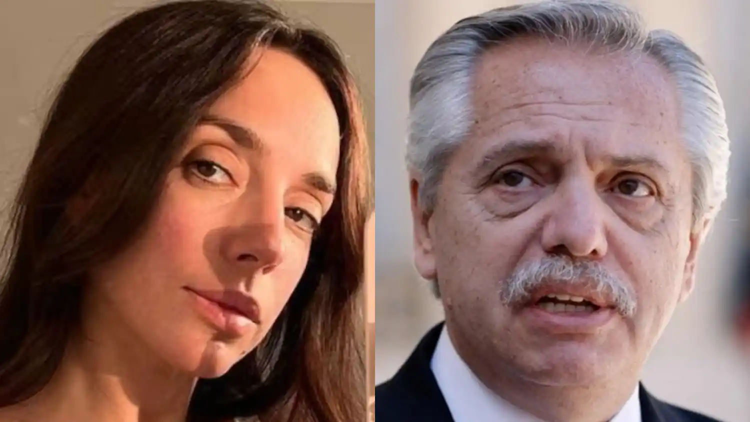 Tamara Pettinato aparece en un video junto a Alberto Fernández.